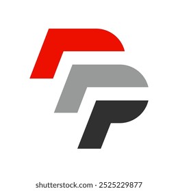 moderne Logo-Kombination aus Buchstabe P