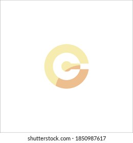 Modern logo for company name with initial letter C