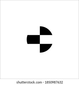 Logo moderno para el nombre de la empresa con letra inicial C