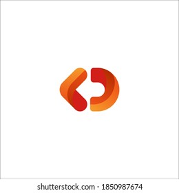 Modern logo for company name with initial letter C