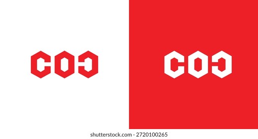 Concepto de logotipo moderno para empresas, con un diseño geométrico audaz en rojo vibrante y blanco nítido sobre un fondo rojo contrastante, perfecto para una marca innovadora y un diseño de identidad visual