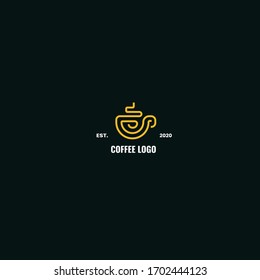 Modern logo concept for a coffee shop