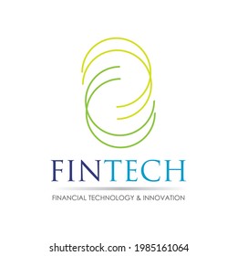 Diseño de logotipo moderno para tecnologías de finanzas digitales y fintech