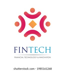Modernes Logo-Design für Fintech- und Digitalfinanztechnologien