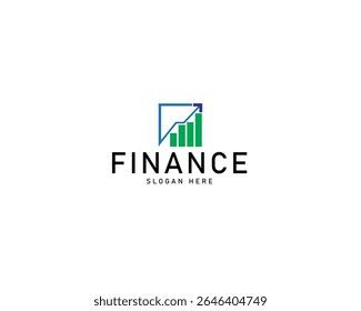 Modern logo concept design for fin-tech and digital finance technologies