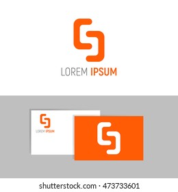 Modern logo concept. Letter s. Template project, business card. Vector illustration.