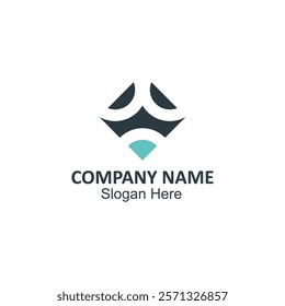 Modern Logo with dark teal and light teal design, suitable for branding materials, presentations, websites, or social media posts.