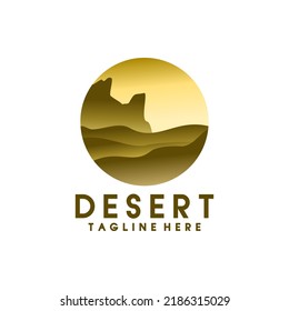 Modern logo desert template design