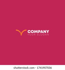 diseño de logotipo moderno con línea dinámica