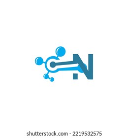 Modern logo design for the atom Carbon which belongs to atoms in the atomic periodic system