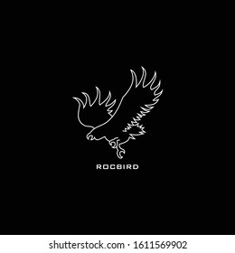 Modern logo design of bird and wings with clean background - EPS10 - Vector.