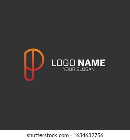 modern logo design with black background