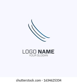 modern logo design with blue colour