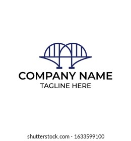 Modern logo design for bridge