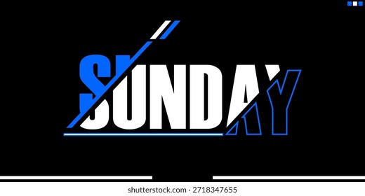Design de logotipo moderno "domingo" com tipografia limpa e estilo criativo relaxado. Perfeito para marca de estilo de vida, cafés, moda, bem-estar, eventos, calendários e identidade empresarial moderna positiva.