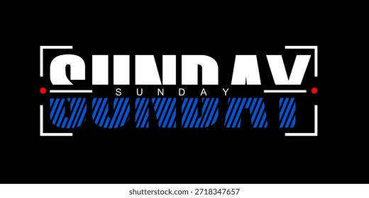 Design de logotipo moderno "domingo" com tipografia limpa e estilo criativo relaxado. Perfeito para marca de estilo de vida, cafés, moda, bem-estar, eventos, calendários e identidade empresarial moderna positiva.
