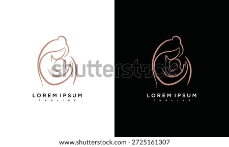 Modern Logo Design Concept Featuring Abstract Swirls and Elegant Lines