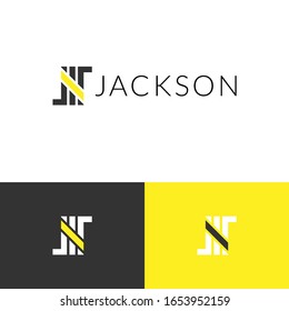 Modern logo design concept. Letter J logomark illustration. Can representing entertainment, music, podcast.