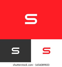 Modern logo design concept. Tech logomark illustration. Can representing play, music, news, podcast, entertainment, travel.