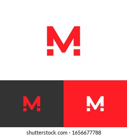 Modern logo design concept. Tech logomark illustration. Can representing game, fashion, play, music, news, podcast, entertainment, travel.