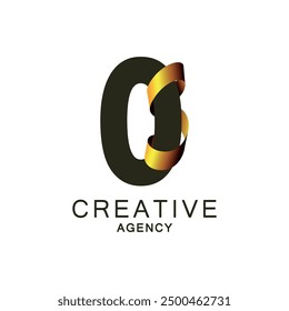 Modern Logo Design for Creative Agency with Number zero