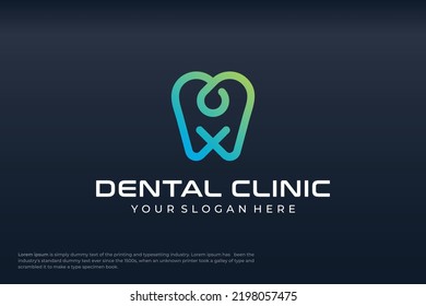 modern logo design of a dental clinic