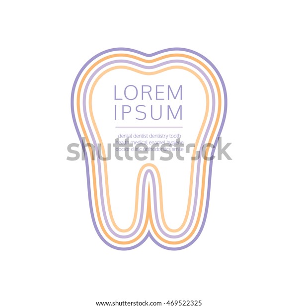 Modern Logo Design Dentist Dental Clinic Stock Vektorgrafik Lizenzfrei