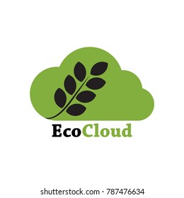modern logo design of eco cloud