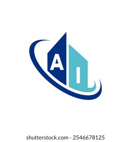 El moderno diseño del logotipo presenta una estilizada inicial de dos letras en tonos azules, rodeada de Elementos circulares para transmitir fluidez y profesionalismo
