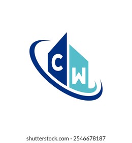 The modern logo design features a stylized two-letter initial in shades of blue, surrounded by circular elements to convey fluidity and professionalism