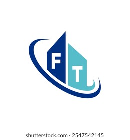 The modern logo design features a stylized two-letter initial in shades of blue, surrounded by circular elements to convey fluidity and professionalism