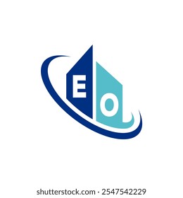 The modern logo design features a stylized two-letter initial in shades of blue, surrounded by circular elements to convey fluidity and professionalism