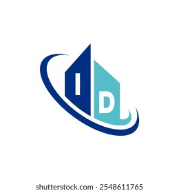 The modern logo design features a stylized two-letter initial in shades of blue, surrounded by circular elements to convey fluidity and professionalism
