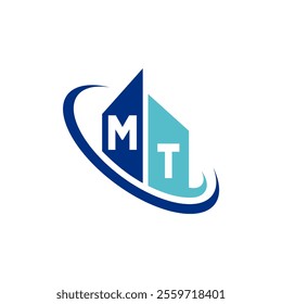 The modern logo design features a stylized two-letter initial in shades of blue, surrounded by circular elements to convey fluidity and professionalism