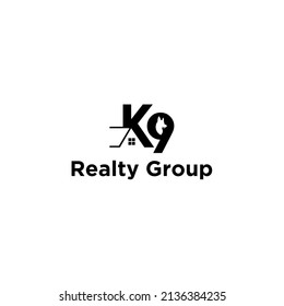 K9-Logo für Immobilien und Immobilien Design
