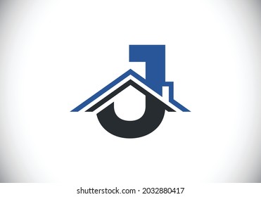 Modern Logo Design Featuring Letter J House Silhouette Business and Real Estate