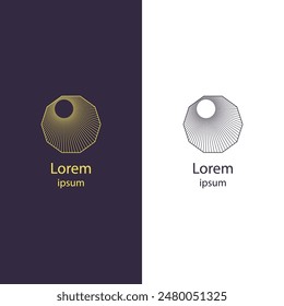 Modern logo design featuring a sleek, abstract shape. Ideal for any business. Customize colors and add your company name. Stand out easily with this distinctive logo!