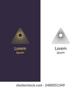 Modern logo design featuring a sleek, abstract shape. Ideal for any business. Customize colors and add your company name. Stand out easily with this distinctive logo!