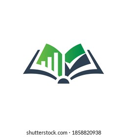 modern logo design of financial marketing education