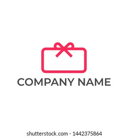 Modern logo design for gift box logo