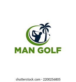 modern logo design for golf sports