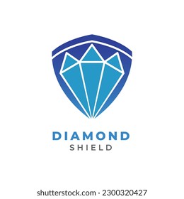 modern logo design gradient diamond shield