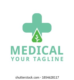 modern logo design health tree concept vector