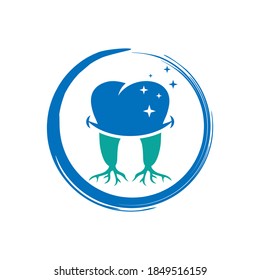 diseño de logotipo moderno para huesos y dientes sanos