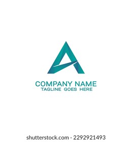 modern logo design initial letter A, pyramid, triangle, etc.