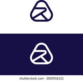Modern logo design for Initial RT Letter Logo Design Template Vector Illustration