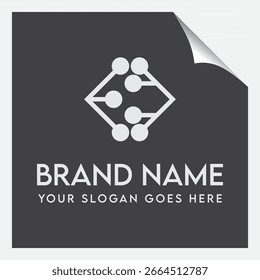  Un diseño de logotipo moderno inspirado en la intrincada belleza de los circuitos electrónicos que representan la innovación y la tecnología