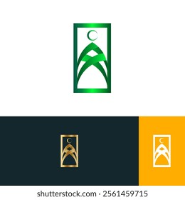 modern logo design islamic, can be use for your brand, greeting, or etc.