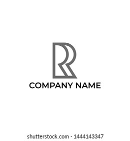 Modern logo design for letter R