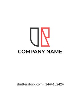 Modern logo design for letter U